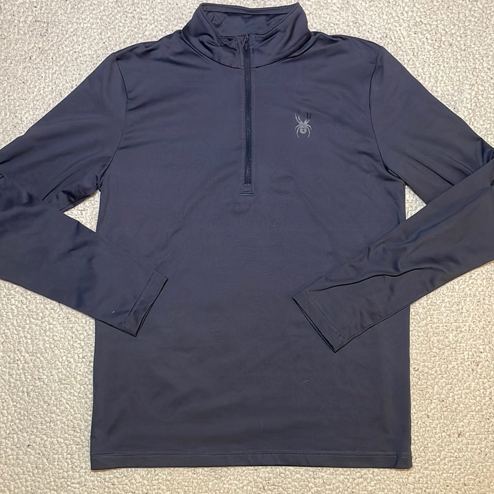 Spyder Men’s Prospect 1/4 Zip T-neck Baselayer 191266 Charcoal Medium